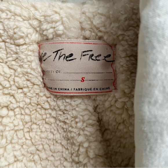 Free People Sherpa Lined Vest Size Small - Picture 11 of 16